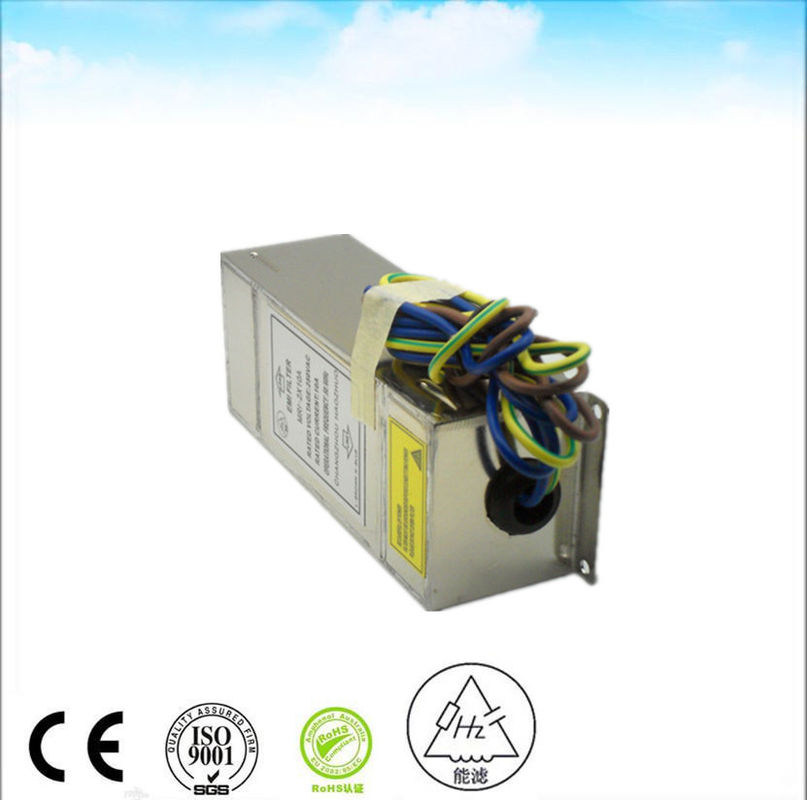 10A 230V 250v AC Dc RFI Emi Filter For Vfd Led Lights Electromagnetic Interference