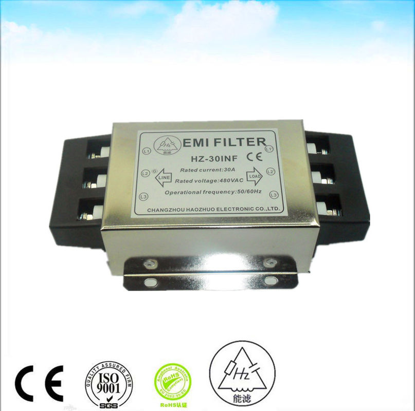 380VAC 50A Output Noise Emc Suppression Filter 22KW Inverter Output Filter rfi rf shieled room