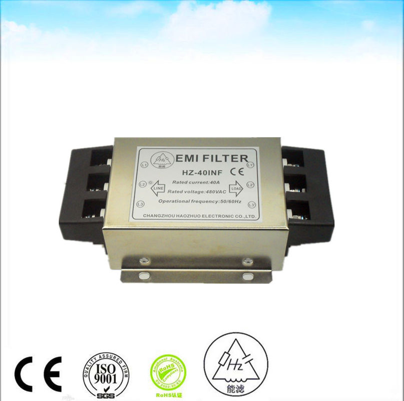 380VAC 50A Output Noise Emc Suppression Filter 22KW Inverter Output Filter rfi rf shieled room