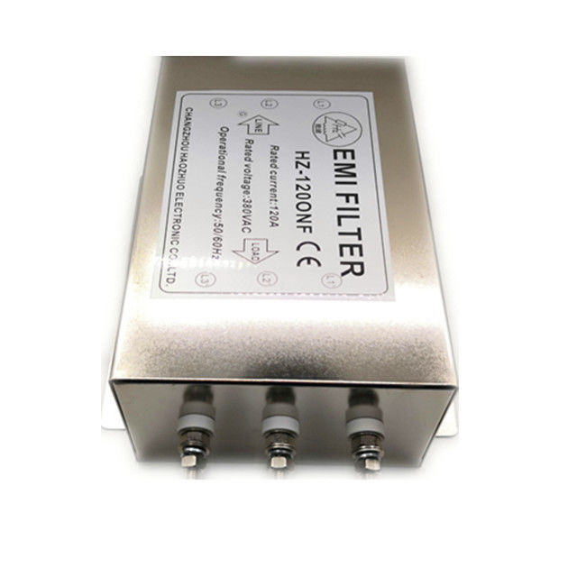 480 380Vac 120A 3 Phase Electrical Noise Suppression Filter For 55kw Frequency Inverter
