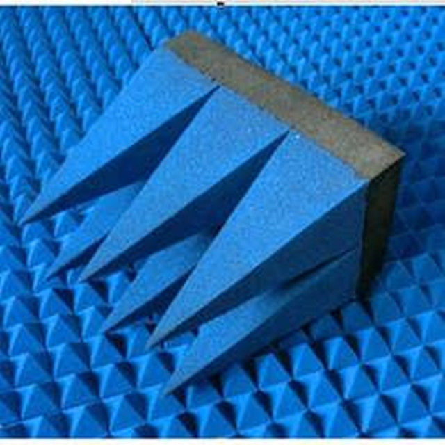 Emc Rf Absorbing Material Foam Microwave Absorbing Sheet For Shielding Room emc anechoic chamber