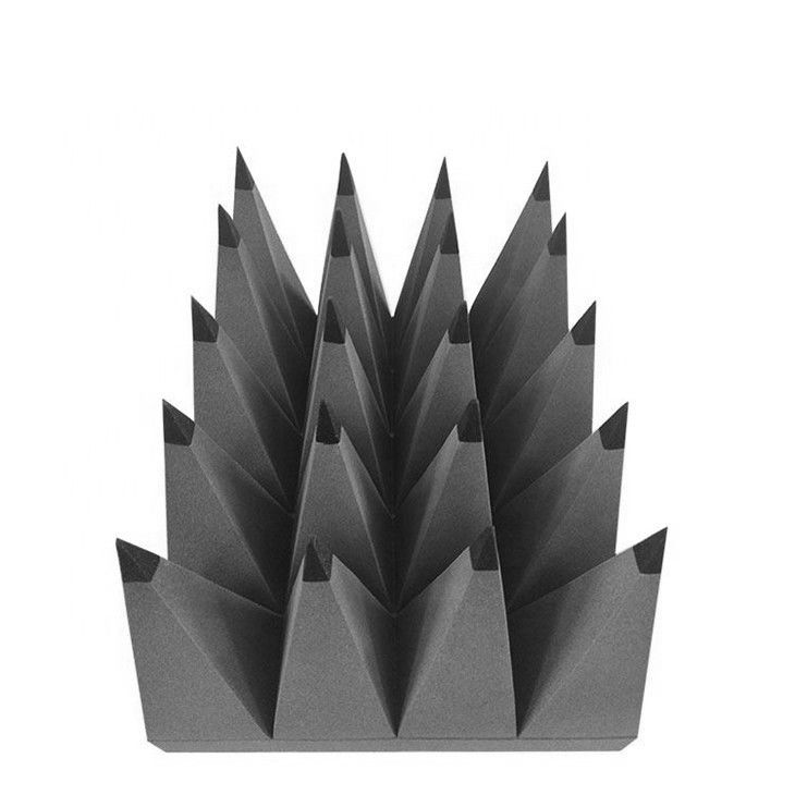 Polyurethane Magnetic RF Pyramid Absorber Foam Sheet Composite Electromagnetic Noise emc anechoic chamber rf shielding room