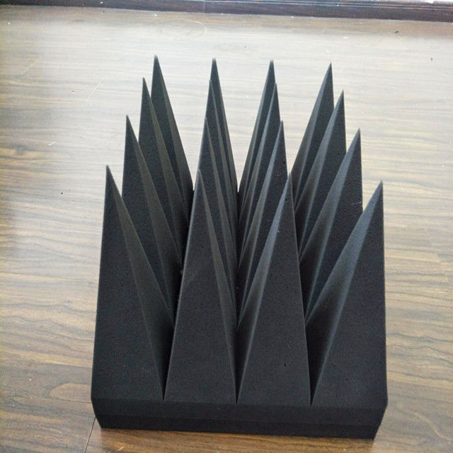 High Power Microwave Absorbing Foam Materials Rf Anechoic Chamber Absorber Material